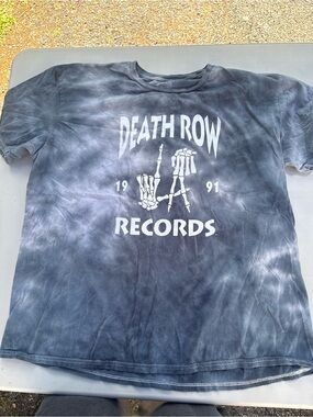 Target Death Row Records Tie-Dye Graphic Tee - Black/Gray